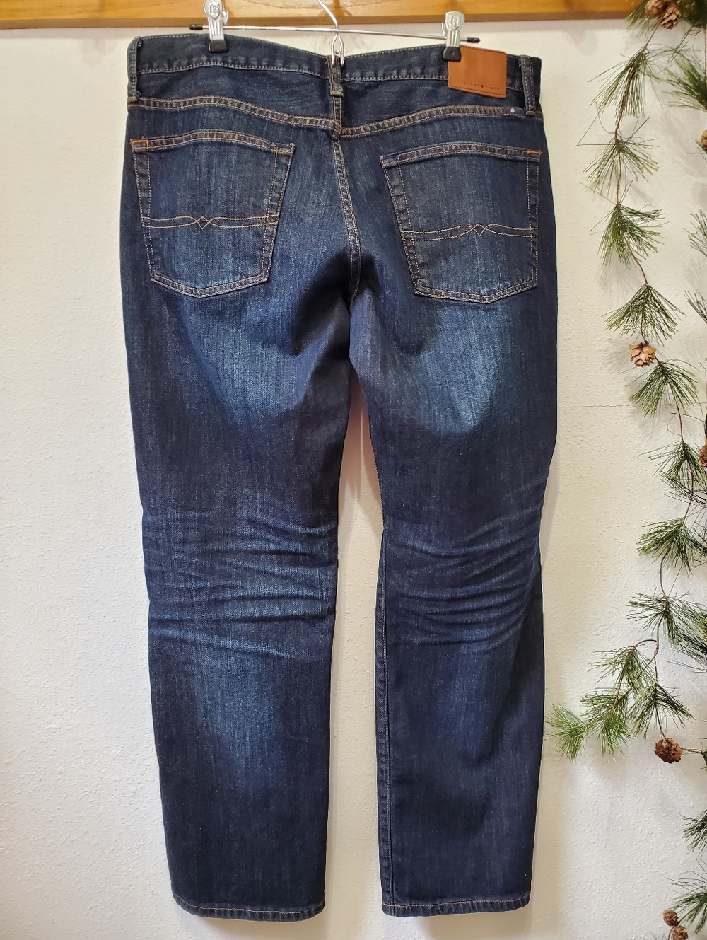 Lucky Brand 221 Original Straight Jeans Vintage 36/30 Dark Wash Men's - Picture 4 of 11